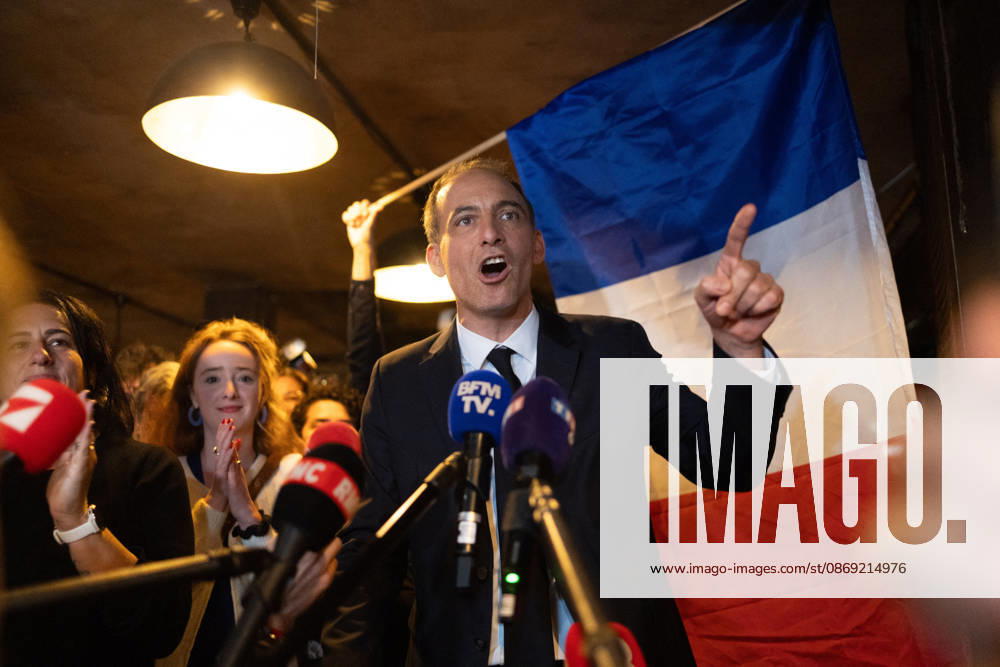 Raphael Glucksmann celebrates with his supporters after winning the Socialist and Democratic Left primary - Paris Candidate in the Socialist (PS) and centre-left Place Publique (PP) parties primary Raphael Glucksmann delivers a speech as he meets his campaign team and supports at the bar la Cantine de Belleville as Raphael Glucksmann winning the primary organized by the Socialist Party, Place Publique (PP), and the Republican and Socialist Left, ahead of France s 2027 presidential election, in Paris on October 11, 2026. Photo by Raphael Lafargue ABACAPRESS.COM Paris France