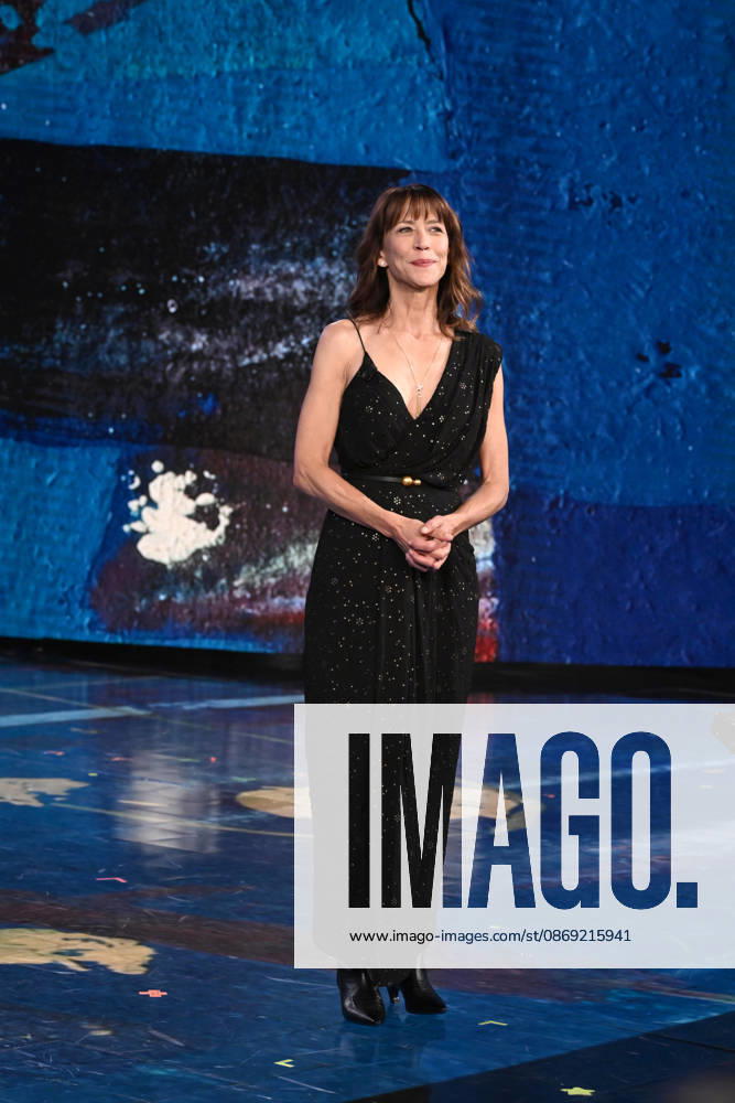 IPA89573750 - Milan, TV Show Che Tempo Che Fa Nove. Pictured: Sophie Marceau