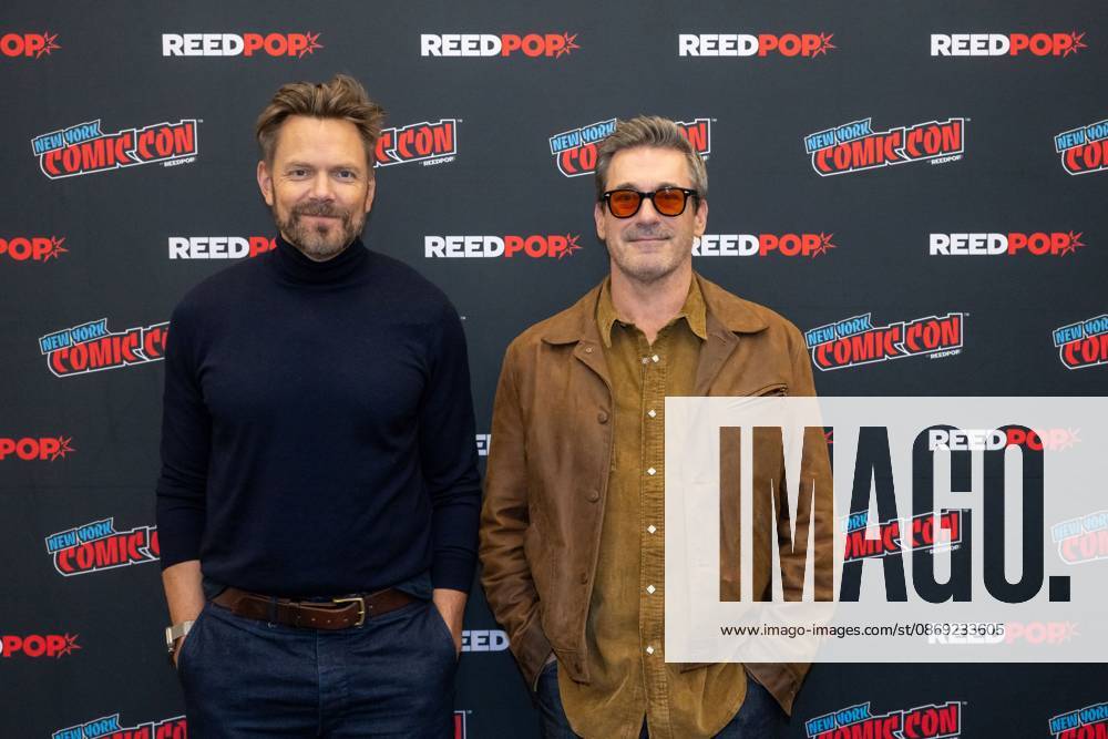(L-R) Joel McHale and Jon Hamm attend a FOX Entertainment s panel discussion Fox Comedy Panel With Jon Hamm & Joel McHale.during New York Comic Con 2026 at The Jacob K. Javits Convention Center on October 11, 2026 in New York City. New York United States - ZUMAs197 20261011_aaa_s197_377