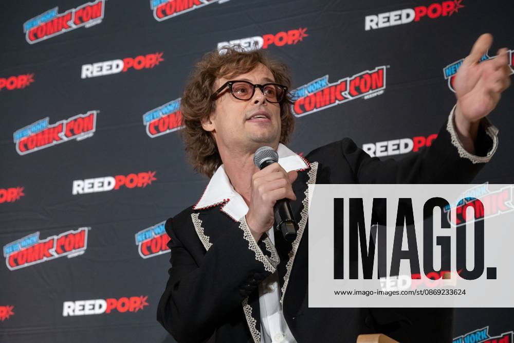 Matthew Gray Gubler speaks at a panel discussion for CBS s new crime-solving drama EINSTEIN!.during New York Comic Con 2026 at The Jacob K. Javits Convention Center on October 11, 2026 in New York City. New York United States - ZUMAs197 20261011_aaa_s197_381