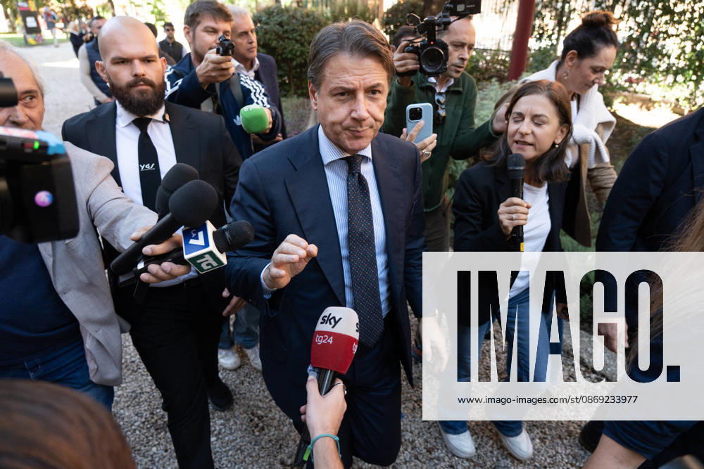Giuseppe Conte During Rumore Festival 2026 - Rome Giuseppe Conte, leader of the Five Star Movement, participates in the Face-to-Face with Politicians panel at Fanpage.it’s Rumore Festival 2026 in Rome, Italy on October 11, 2026. Photo by Andrea Bracaglia ABACAPRESS.COM Rome Italy Italy