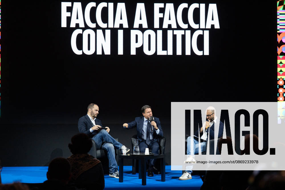 Giuseppe Conte During Rumore Festival 2026 - Rome Giuseppe Conte, leader of the Five Star Movement, participates in the Face-to-Face with Politicians panel at Fanpage.it’s Rumore Festival 2026 in Rome, Italy on October 11, 2026. Photo by Andrea Bracaglia ABACAPRESS.COM Rome Italy Italy