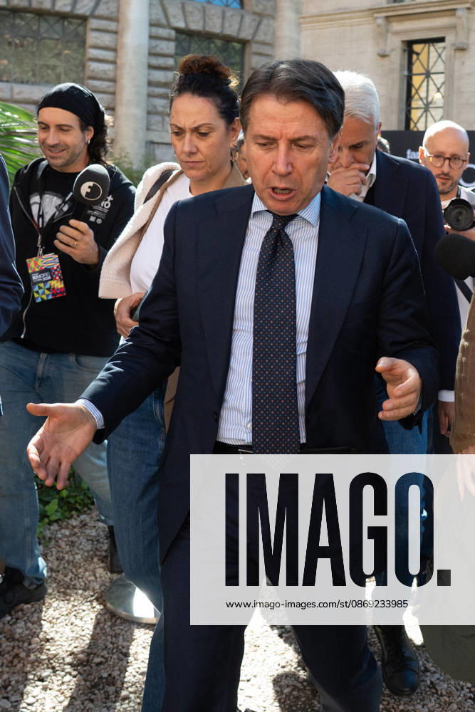Giuseppe Conte During Rumore Festival 2026 - Rome Giuseppe Conte, leader of the Five Star Movement, participates in the Face-to-Face with Politicians panel at Fanpage.it’s Rumore Festival 2026 in Rome, Italy on October 11, 2026. Photo by Andrea Bracaglia ABACAPRESS.COM Rome Italy Italy