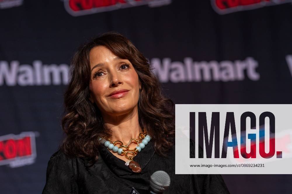 Jennifer Beals speaks at a panel discussion for CBS new series NCIS: NEW YORK.during New York Comic Con 2026 at The Jacob K. Javits Convention Center on October 11, 2026 in New York City. New York United States - ZUMAs197 20261011_aaa_s197_485