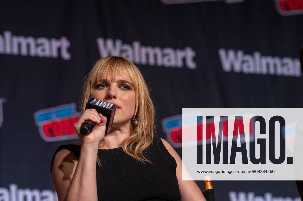 Jacqueline Byers speaks at a panel discussion for CBS new series NCIS: NEW YORK.during New York Comic Con 2026 at The Jacob K. Javits Convention Center on October 11, 2026 in New York City. New York United States - ZUMAs197 20261011_aaa_s197_492