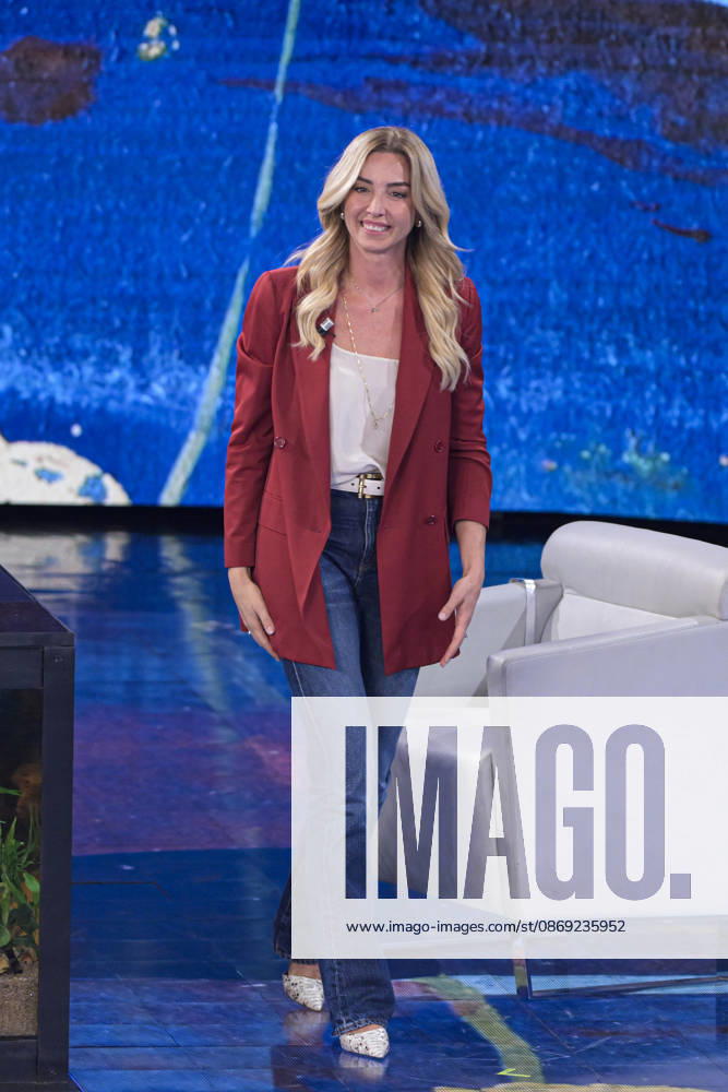 Photo by Mario Romano, IPP Milan, October 11, 2026. From the television show *Che Tempo Che Fa*: pictured is Silvia Salis, mayor of Genoa and a member of the Democratic Party (PD). Italy Photo Press World. Copyright *Che Tempo Che Fa*