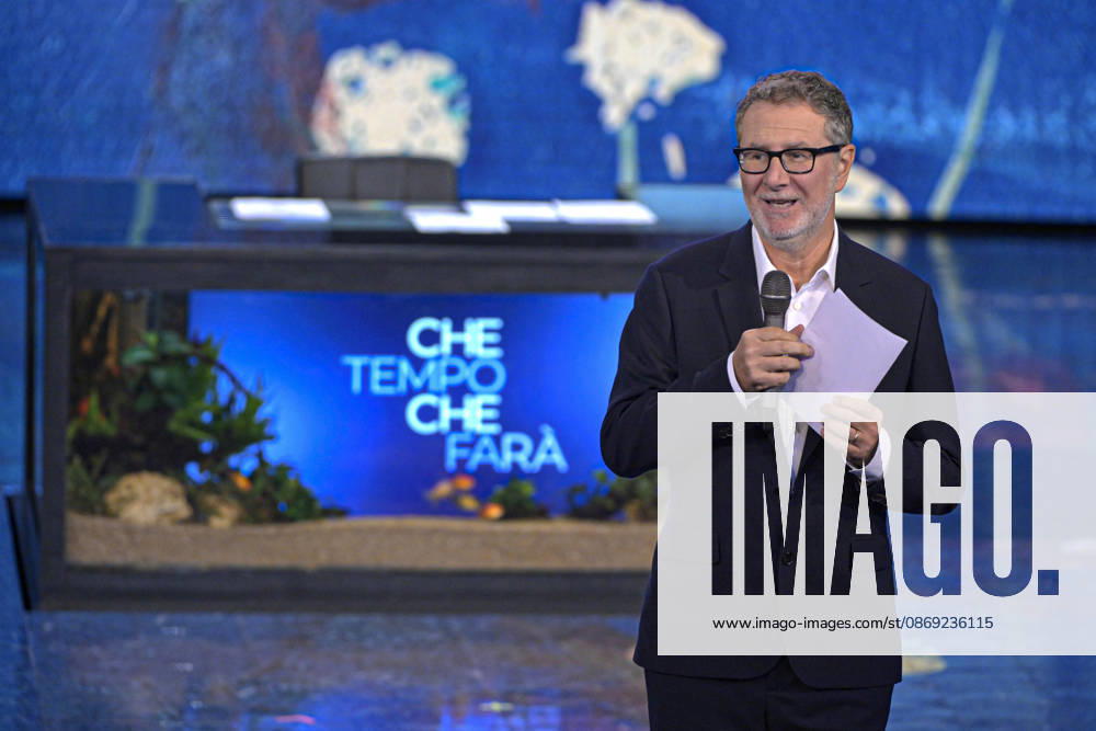 Photo by Mario Romano, IPP Milan, October 11, 2026. TV show *Che Tempo Che Fa*. Pictured: Fabio Fazio. Italy Photo Press World. Copyright *Che Tempo Che Fa*