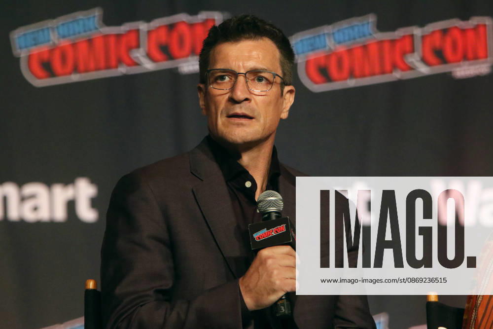 NEW YORK, NY- OCTOBER 11: Nathan Fillion pictured at The Rookie panel during New York Comic Con 2026 at Javits Center on October 11, 2026 in New York City.