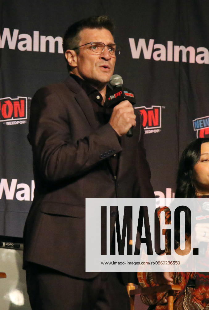 NEW YORK, NY- OCTOBER 11: Nathan Fillion pictured at The Rookie panel during New York Comic Con 2026 at Javits Center on October 11, 2026 in New York City.