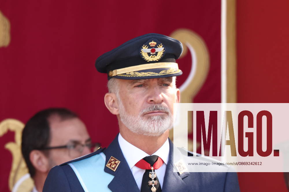 October 12 Parade for Hispanic Heritage Day King Felipe VI during the solemn ceremony honoring the national flag and the military parade for October 12, Hispanic Heritage Day, in the Plaza de Cánovas del Castillo, on October 12, 2026, in Madrid, Spain. The events begin with the raising of the flag and are followed by a tribute to those who gave their lives for the country. Subsequently, the military air and ground parades begin. Approximately 4,400 members of the Armed Forces, the security forces, and various civilian public institutions are participating this year in the parade presided over by the King and Queen. The aerial parade featured 50 fighter, training, and transport aircraft, as well as around 30 helicopters. On the ground, some