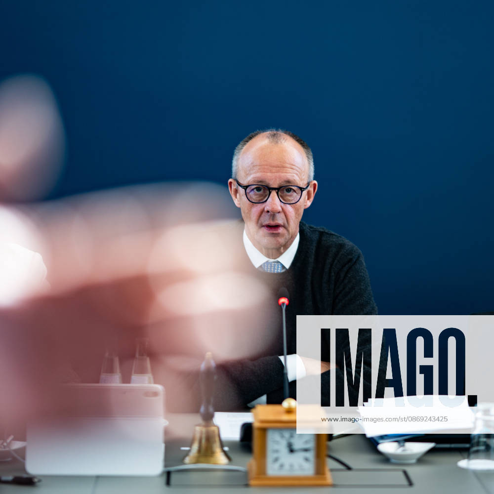 Chancellor Friedrich Merz at the start of the Federal Executive Committee meeting during the CDU of Germany’s Presidium Retreat in Berlin, October 2026, Berlin, Germany, Konrad Adenauer House