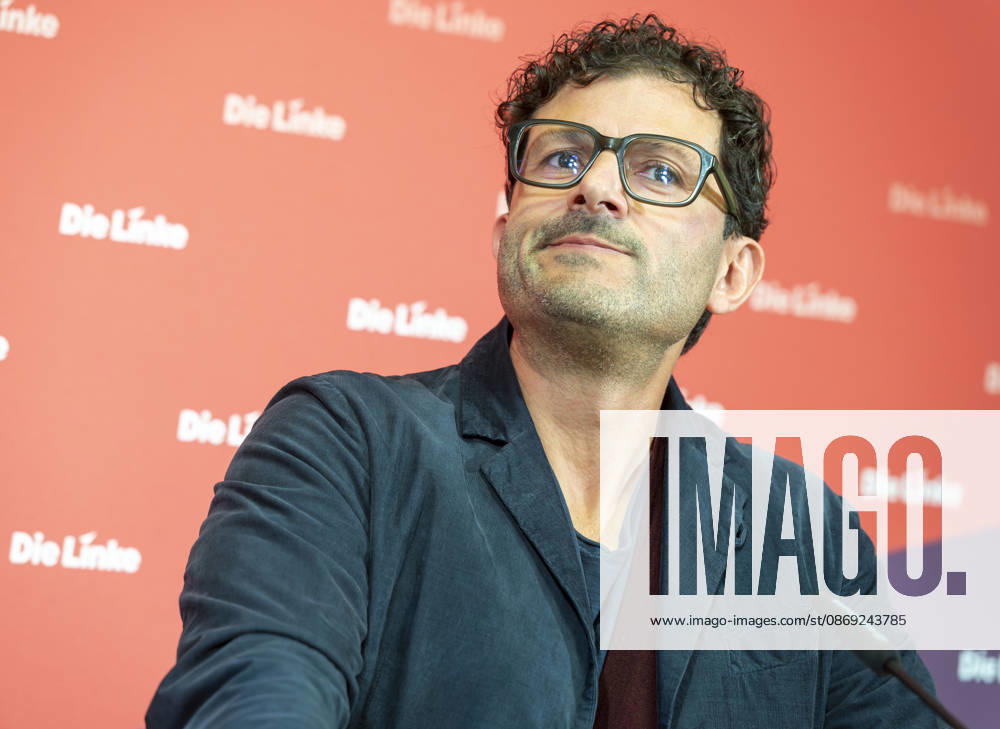 Luigi Pantisano EUR, Germany, Berlin, October 12, 2026 Press conference by Luigi Pantisano, chairman of the Die Linke party, at the Karl Liebknecht House on current issues