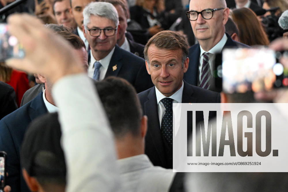 President Macron at Paris Motor Show - Paris French President Emmanuel Macron attends the Paris Motor Show in Paris, France on October 15, 2026. Photo by Lionel Urman ABACAPRESS.COM Paris France
