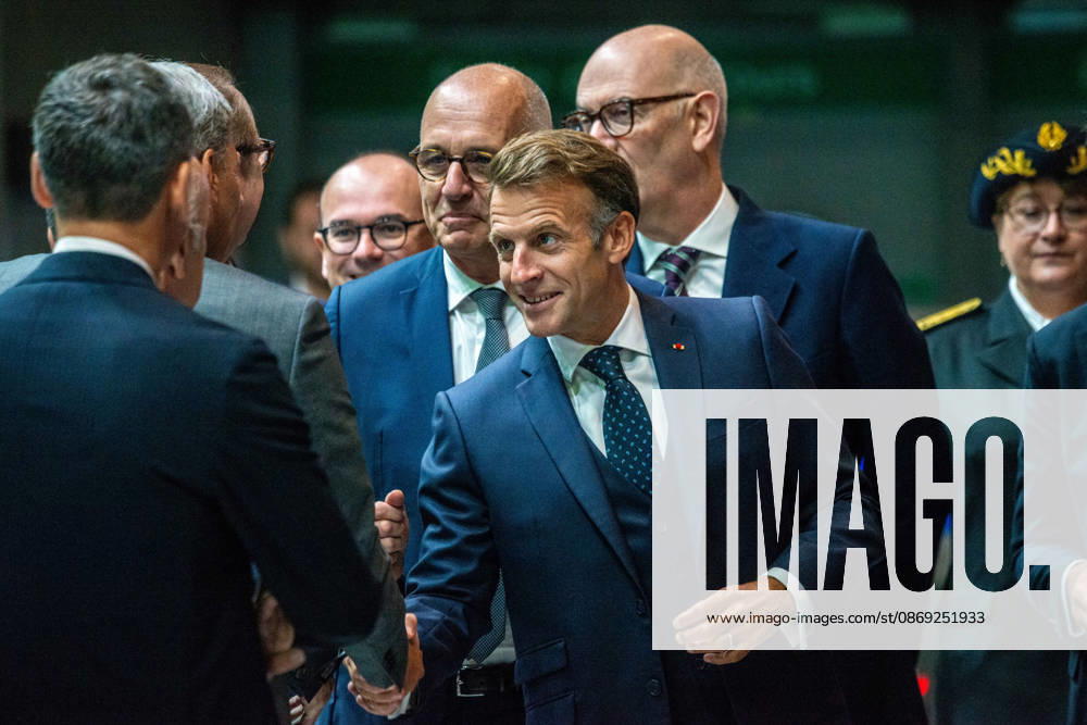 President Macron at Paris Motor Show - Paris French President Emmanuel Macron walks through the aisles of the Paris Motor Show 2026 in Paris, France on October 12, 2026. Photo by Denis Prezat ABACAPRESS.COM Paris France