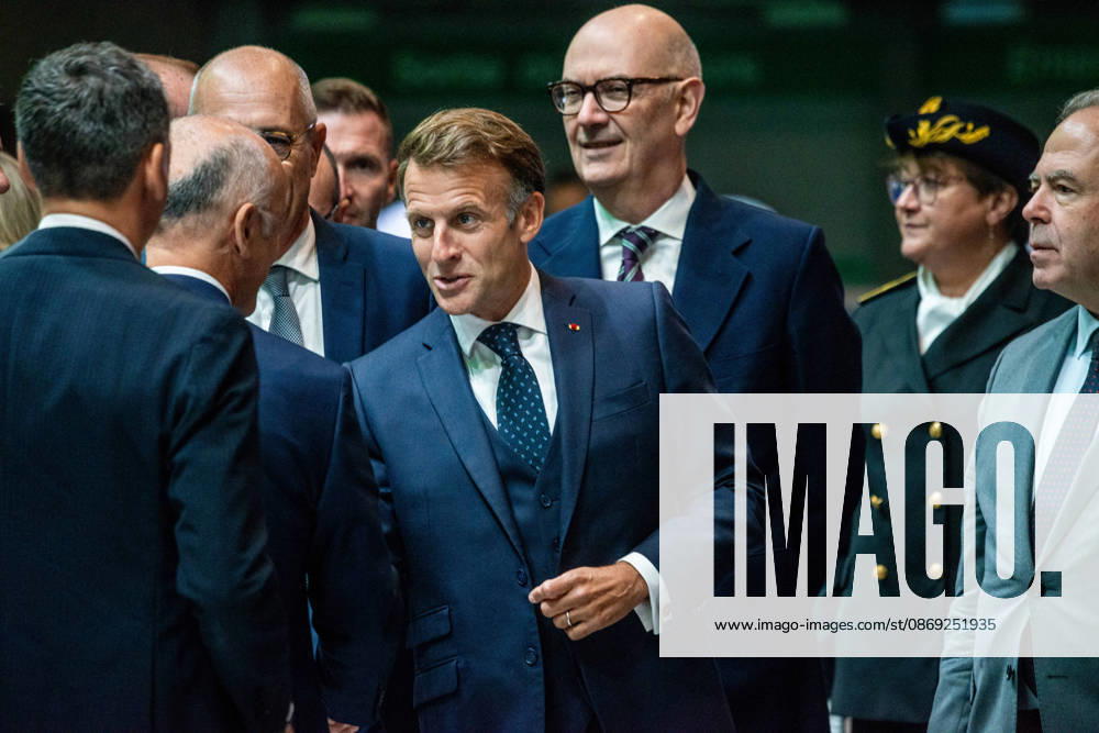 President Macron at Paris Motor Show - Paris French President Emmanuel Macron walks through the aisles of the Paris Motor Show 2026 in Paris, France on October 12, 2026. Photo by Denis Prezat ABACAPRESS.COM Paris France