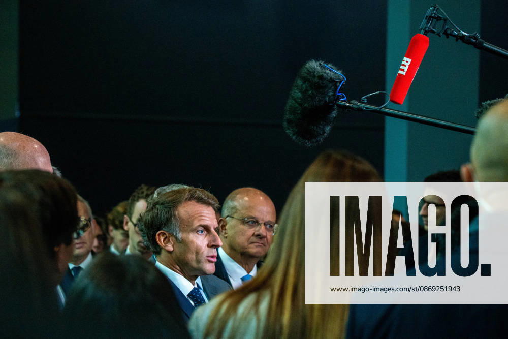 President Macron at Paris Motor Show - Paris French President Emmanuel Macron walks through the aisles of the Paris Motor Show 2026 in Paris, France on October 12, 2026. Photo by Denis Prezat ABACAPRESS.COM Paris France
