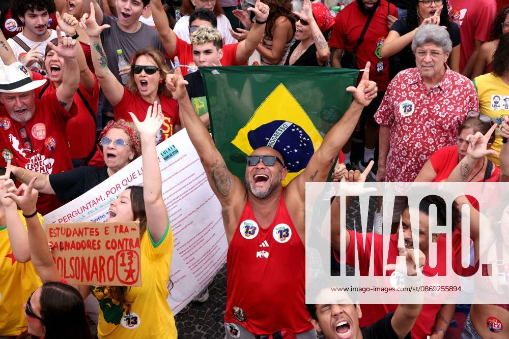 Thousands of supporters gather in Copacabana, Rio de Janeiro, Brazil, on October 12, 2026, for a pro-democracy demonstration organized by the CENA Nacional movement, the National Union of Students (UNE) and Universibloco. Held on Brazilâ€⠢s Our Lady of Aparecida national holiday, the rally calls for the defense of constitutional rights and public policies supporting healthcare, education and social assistance. Carnival street bands, known as blocos, and percussion groups brought music and a festive atmosphere to the waterfront mobilization, blending political activism with Rioâ€⠢s popular street culture. The demonstration takes place ahead of Brazilâ€⠢s October 25 pres - ZUMAk251 20261012_znp_k251_013