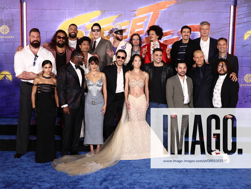 World Premiere Of Paramount Pictures Street Fighter Olivier Richters, Rayna Vallandingham, Jason Momoa, Roman Reigns, 50 Cent, Vidyut Jamwal, Mel Jarnson, David Dastmalchian, Orville Peck, Andrew Koji, Kyle Mooney, Callina Liang, Eric AndrÃ , Noah Centineo, Kitao Sakurai, Andrew Schulz, Cody Rhodes and Takayuki Nakayama at the World Premiere Of Paramount Pictures Street Fighter held at the TCL Chinese Theatre IMAX at Ovation Hollywood on October 12, 2026 in Hollywood, Los Angeles, California, United States. Hollywood California United States