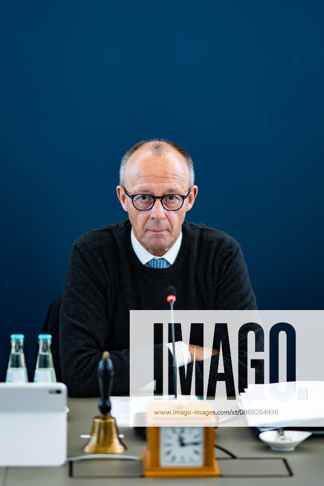 Chancellor Friedrich Merz at the start of the Federal Executive Committee meeting during the CDU of Germany’s Presidium Retreat in Berlin, October 2026, Berlin, Germany, Konrad Adenauer House