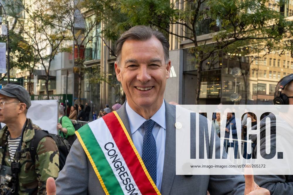 U.S. Congressman Thomas Suozzi attends.The annual Columbus Day Parade on Fifth Avenue on October 12, 2026 in New York City. New York United States - ZUMAs197 20261012_aaa_s197_660