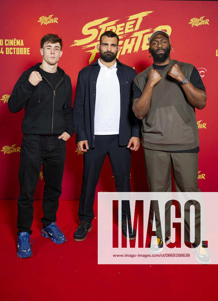 Paul Dena, Benoit Saint Denis, and Cedric Doumbé: Preview screening of the film *Street Fighter* at UGC Bercy in Paris on October 12, 2026. Pierre Perusseau, Bestimage. Premiere of the film *Street Fighter* at UGC Bercy in Paris on October 12, 2026. Paris, France