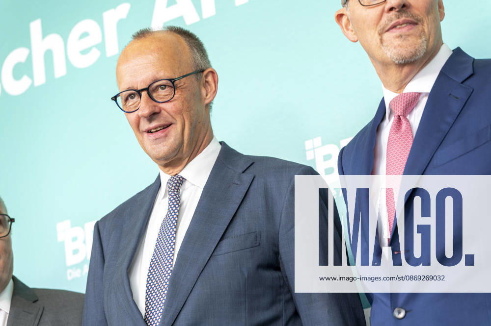 Friedrich Merz Attends Employers Day 2026 EUR, Germany, Berlin, October 13, 2026: Federal Chancellor Friedrich Merz (CDU) and Rainer Dulger, President of the Confederation of German Employers Associations, at the 2026 Employers Day hosted by the Confederation of German Employers Associations