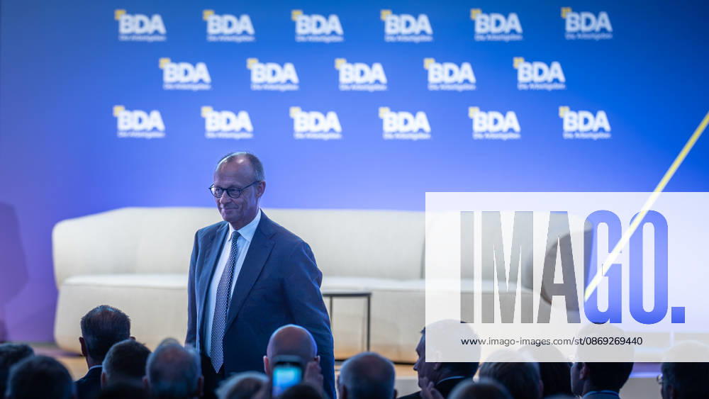 Chancellor Friedrich Merz as a guest at the 2026 German Employers Day, organized by the Confederation of German Employers Associations (BDA), Berlin, Germany; bcc, Berlin Congress Center