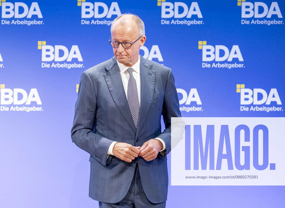 Friedrich Merz Attends Employers Day 2026, Germany, Berlin, October 13, 2026 Federal Chancellor Friedrich Merz (CDU) delivers a keynote address at the 2026 Employers Day organized by the Confederation of German Employers Associations
