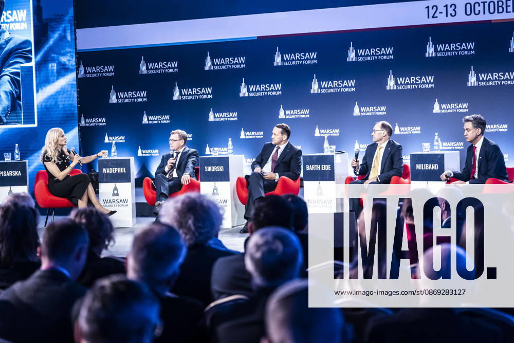 Visit by Federal Minister of Foreign Affairs Johann Wadephul to Warsaw to participate in the Warsaw Security Forum; photographed in Warsaw on October 13, 2026, on behalf of the Federal Foreign Office; Warsaw, Poland