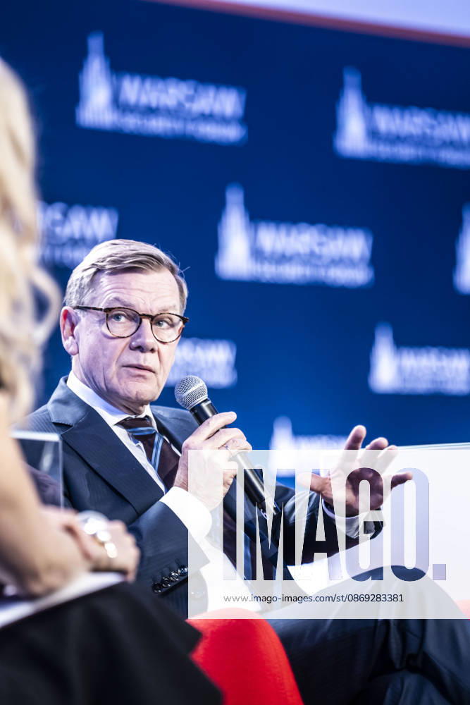Visit by Federal Minister of Foreign Affairs Johann Wadephul to Warsaw to participate in the Warsaw Security Forum; photographed in Warsaw on October 13, 2026, on behalf of the Federal Foreign Office; Warsaw, Poland