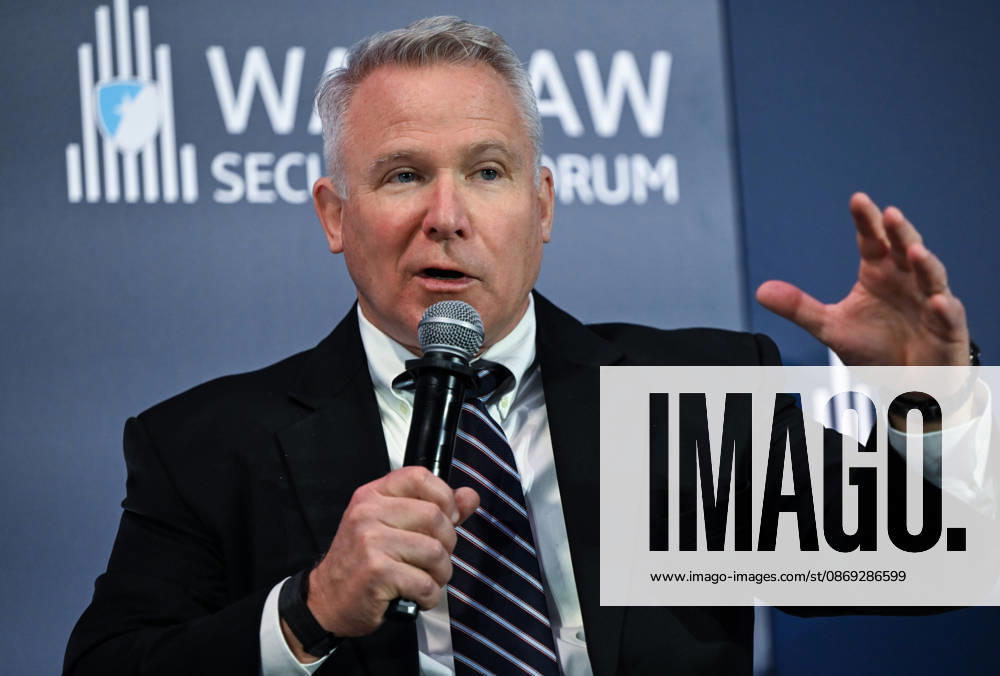 Warsaw Security Forum 2026 WARSAW, POLAND - OCTOBER 13: General (Retired) Paul Joseph LaCamera speaks during the Day 2 panel discussion, titled The More, the Better - How to Transform Armed Forces to Meet Peer Competitors? at the Warsaw Security Forum 2026 (WSF 2026) in Warsaw, Poland, on October 13, 2026. Artur Widak Anadolu Warsaw Poland. Editorial use only. Please get in touch for any other usage.