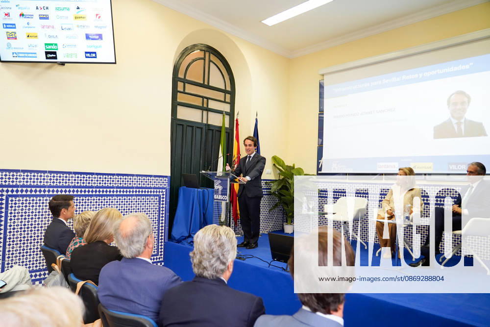 The Gaesco Forum on Key Infrastructure for the City is held in Seville. The Regional Minister of Public Works and Mobility for the Regional Government of Andalusia, Mario Munoz Atanet, speaks at the Gaesco Forum with the presentation Infrastructure for Seville: Challenges and Opportunities October 13, 2026, in Seville, Andalusia, Spain October 13, 2026 Seville, Andalusia, Spain Seville, Andalusia, Spain Spain