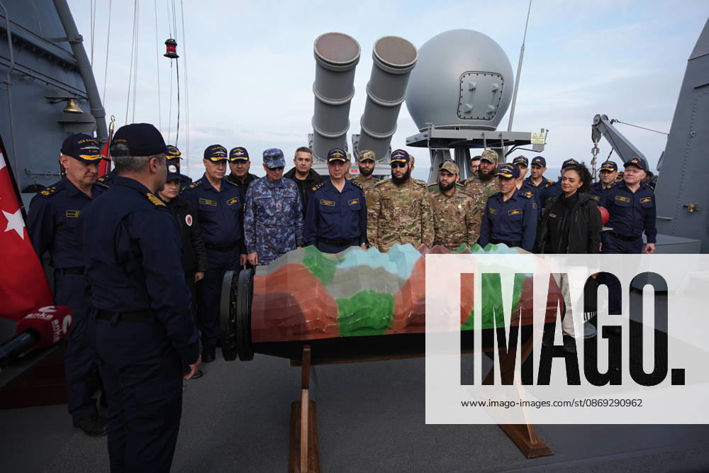 NUSRET-2026 Invitational Exercise continues in Turkiye s Izmir IZMIR, TURKIYE - OCTOBER 13: The MALAMAN bottom mine used in the NUSRET-2026 Invitation Exercise is presented to participants during Distinguished Observer Day activities off the coast of Foca, Izmir, Turkiye, on October 13, 2026. Hosted by Turkiye and conducted by the Turkish Naval Forces Mine Fleet Command, the exercise involves naval and air assets from NATO and Turkiye, as well as the Turkish Coast Guard, with observers from various countries. Mahmut Serdar Alakus Anadolu Izmir Turkey. Editorial use only. Please get in touch for any other usage.