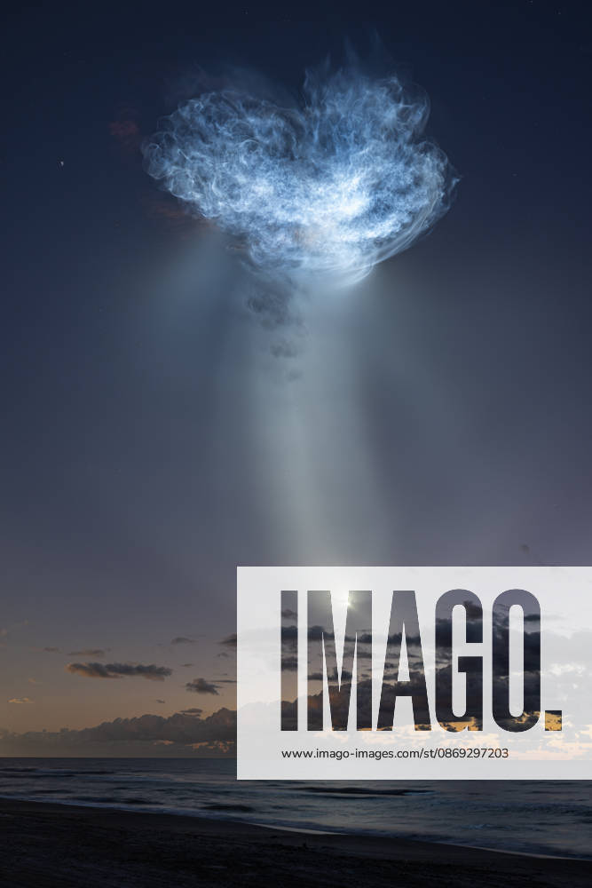 The exhaust plumes of a SpaceX Falcon 9 rocket carrying the company’s Dragon spacecraft are seen illuminated by sunlight against the predawn sky during the launch of NASA’s SpaceX CRS-35 mission on Tuesday, Oct. 13, 2026, as seen from Cocoa Beach, Florida. The mission lifted off at 6:33 a.m. EDT from Space Launch Complex 40 at Cape Canaveral Space Force Station, carrying scientific experiments, supplies, and equipment to the International Space Station on SpaceX’s 35th commercial resupply mission for NASA. The rocket’s exhaust plumes, illuminated by sunlight against the predawn sky, were visible across the eastern United States. John Kraus, NASA via Bestimage, Cocoa Beach