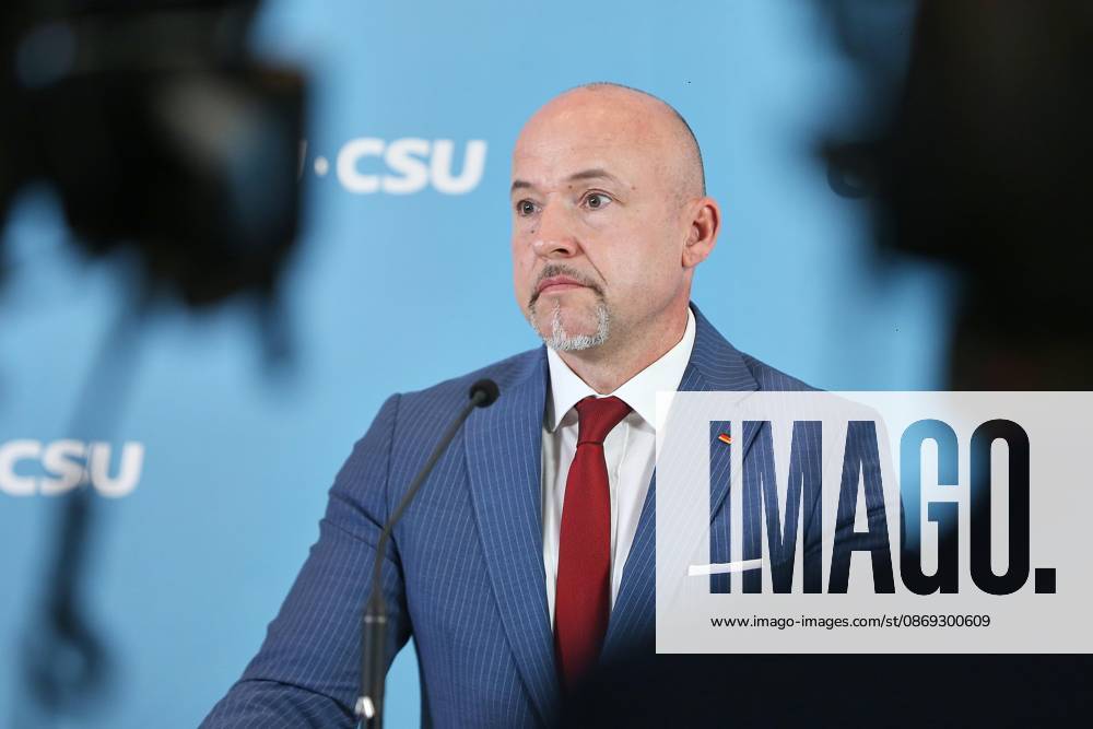 German Bundestag Union Parliamentary Group Meeting CSU State Group Leader Alexander Hoffmann
