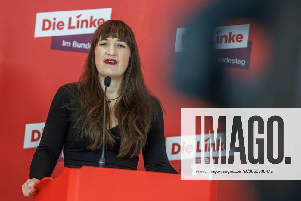 Statement by Die Linke: Heidi Reichinnek and Soeren Pellmann at a Die Linke press conference on October 13, 2026, in Berlin, Berlin, Berlin, Germany, Reichstag