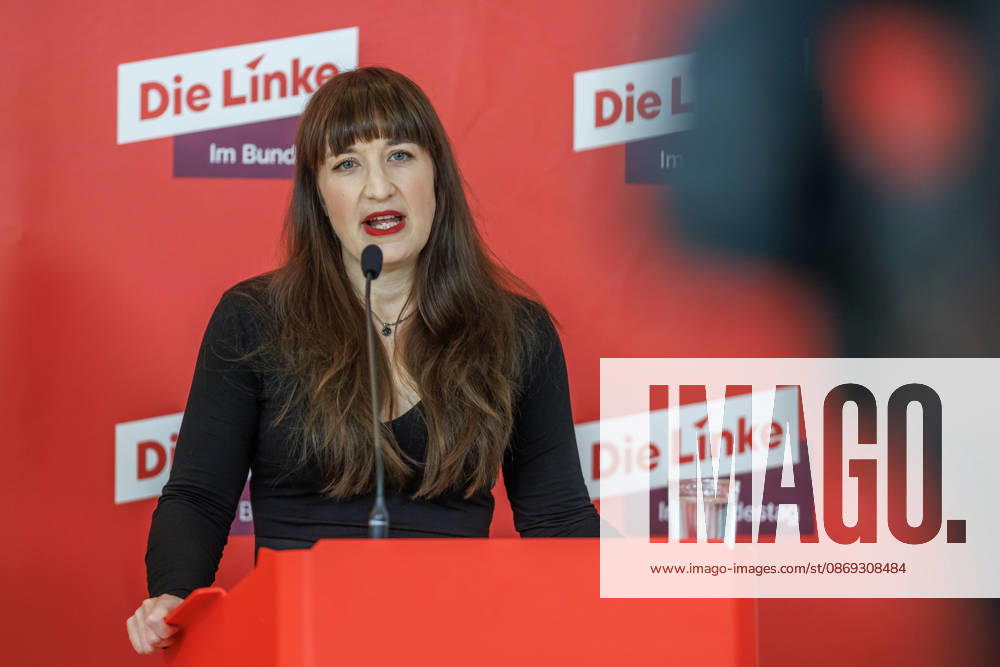 Statement by Die Linke: Heidi Reichinnek and Soeren Pellmann at a Die Linke press conference on October 13, 2026, in Berlin, Berlin, Berlin, Germany, Reichstag