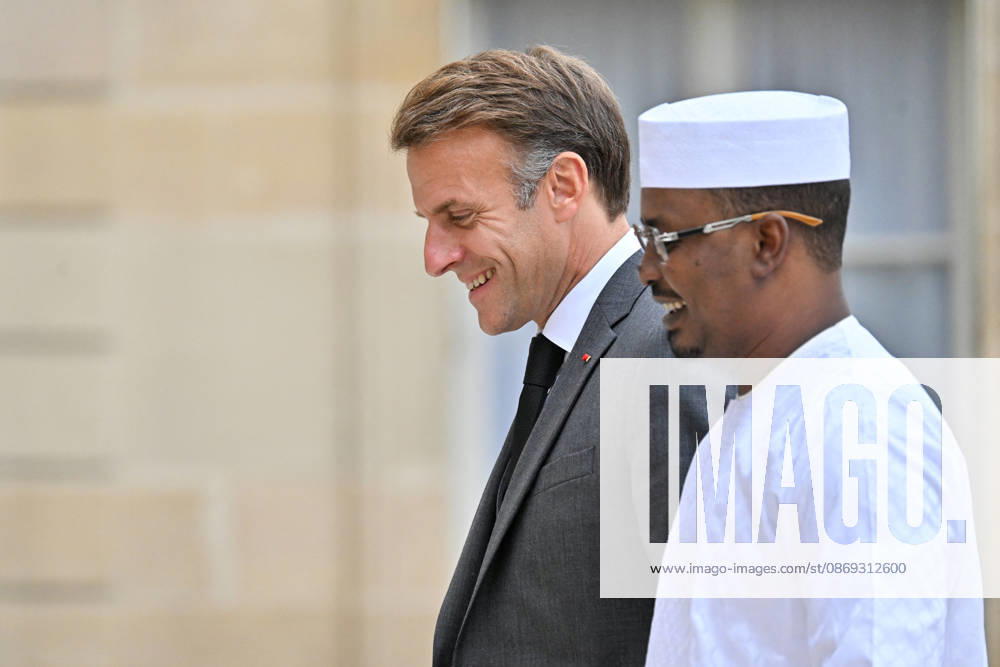 French President Emmanuel Macron welcomes Chadian President Mahamat Idriss Déby Itno to the Élysée Palace in Paris, France, on October 13, 2026. Christian Liewig Bestimage. French President Emmanuel Macron welcomes Chadian President Mahamat Idriss Déby Itno at the Élysée Presidential Palace in Paris on October 13, 2026. French President Emmanuel Macron hosts his Chadian counterpart, Mahamat Idriss Déby Itno, in Paris as the two rebuild ties nearly two years after N Djamena ordered French forces off its soil, officials said. Paris, France