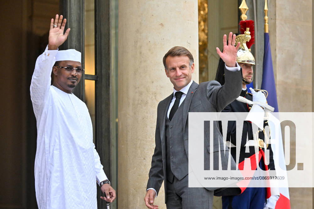 French President Emmanuel Macron welcomes Chadian President Mahamat Idriss Déby Itno to the Élysée Palace in Paris, France, on October 13, 2026. Christian Liewig Bestimage. French President Emmanuel Macron welcomes Chadian President Mahamat Idriss Déby Itno at the Élysée Presidential Palace in Paris on October 13, 2026. French President Emmanuel Macron hosts his Chadian counterpart, Mahamat Idriss Déby Itno, in Paris as the two rebuild ties nearly two years after N Djamena ordered French forces off its soil, officials said. Paris, France