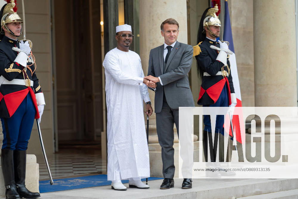 Emmanuel Macron Welcomes Chad President Mahamat Idriss Deby Itno - Paris French President Emmanuel Macron welcomes (Tchad) Chad s President Mahamat Idriss Deby Itno at the Elysee Presidential Palace in Paris on October 13, 2026. French President Emmanuel Macron hosts Chadian counterpart Mahamat Idriss Deby Itno in Paris as the two rebuild ties nearly two years after N Djamena ordered French forces off its soil, officials said. Photo by Alexis Jumeau ABACAPRESS.COM Paris France