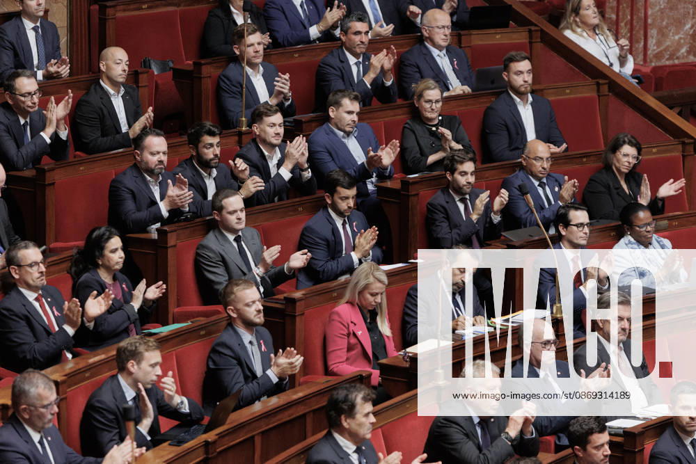 National Rally group in the National Assembly during a question and answer session with the government at the National Assembly in Paris, on October 13, 2026. - ZUMAs287 20261013_zip_s287_024