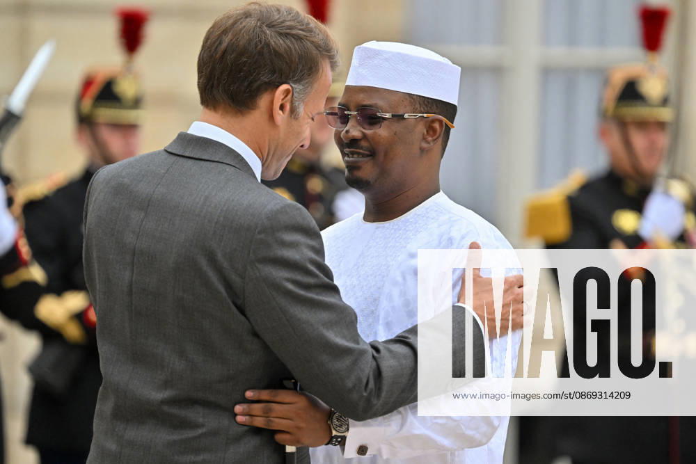 French President Emmanuel Macron welcomes Chadian President Mahamat Idriss Déby Itno to the Élysée Palace in Paris, France, on October 13, 2026. Christian Liewig Bestimage. French President Emmanuel Macron welcomes Chadian President Mahamat Idriss Déby Itno at the Élysée Presidential Palace in Paris on October 13, 2026. French President Emmanuel Macron hosts his Chadian counterpart, Mahamat Idriss Déby Itno, in Paris as the two rebuild ties nearly two years after N Djamena ordered French forces off its soil, officials said. Paris, France
