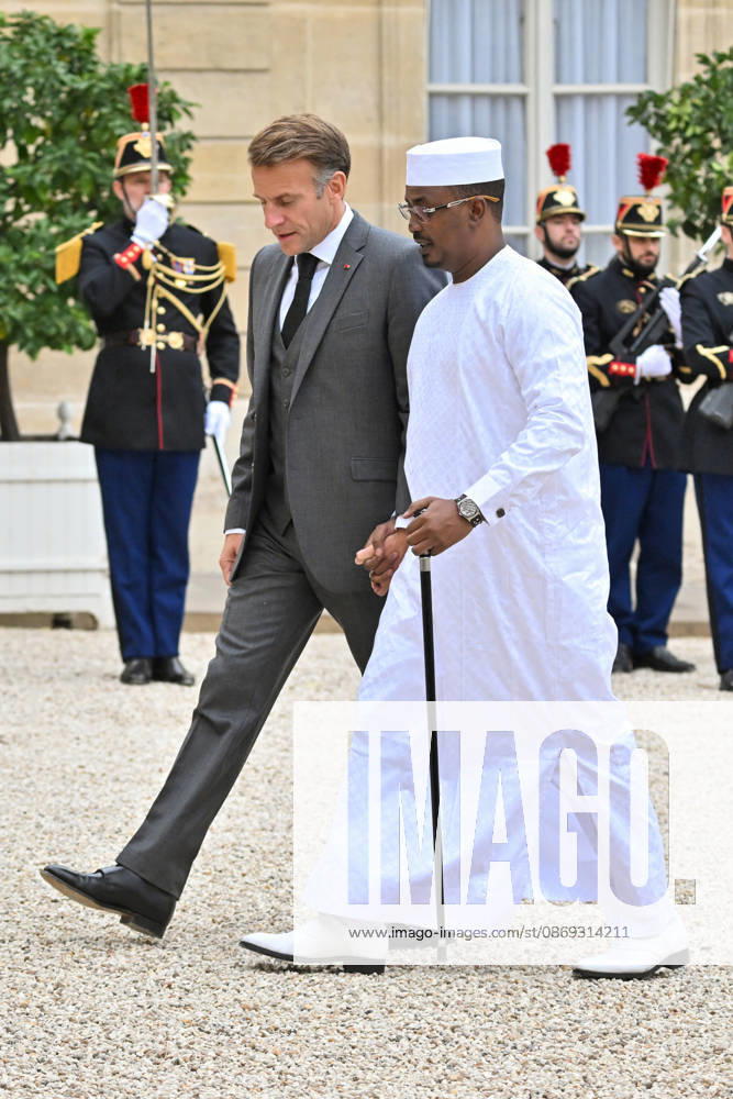 French President Emmanuel Macron welcomes Chadian President Mahamat Idriss Déby Itno to the Élysée Palace in Paris, France, on October 13, 2026. Christian Liewig Bestimage. French President Emmanuel Macron welcomes Chadian President Mahamat Idriss Déby Itno at the Élysée Presidential Palace in Paris on October 13, 2026. French President Emmanuel Macron hosts his Chadian counterpart, Mahamat Idriss Déby Itno, in Paris as the two rebuild ties nearly two years after N Djamena ordered French forces off its soil, officials said. Paris, France