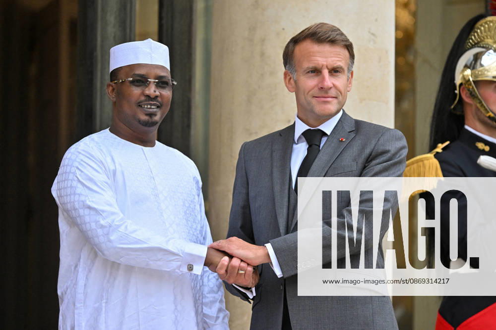French President Emmanuel Macron welcomes Chadian President Mahamat Idriss Déby Itno to the Élysée Palace in Paris, France, on October 13, 2026. Christian Liewig Bestimage. French President Emmanuel Macron welcomes Chadian President Mahamat Idriss Déby Itno at the Élysée Presidential Palace in Paris on October 13, 2026. French President Emmanuel Macron hosts his Chadian counterpart, Mahamat Idriss Déby Itno, in Paris as the two rebuild ties nearly two years after N Djamena ordered French forces off its soil, officials said. Paris, France
