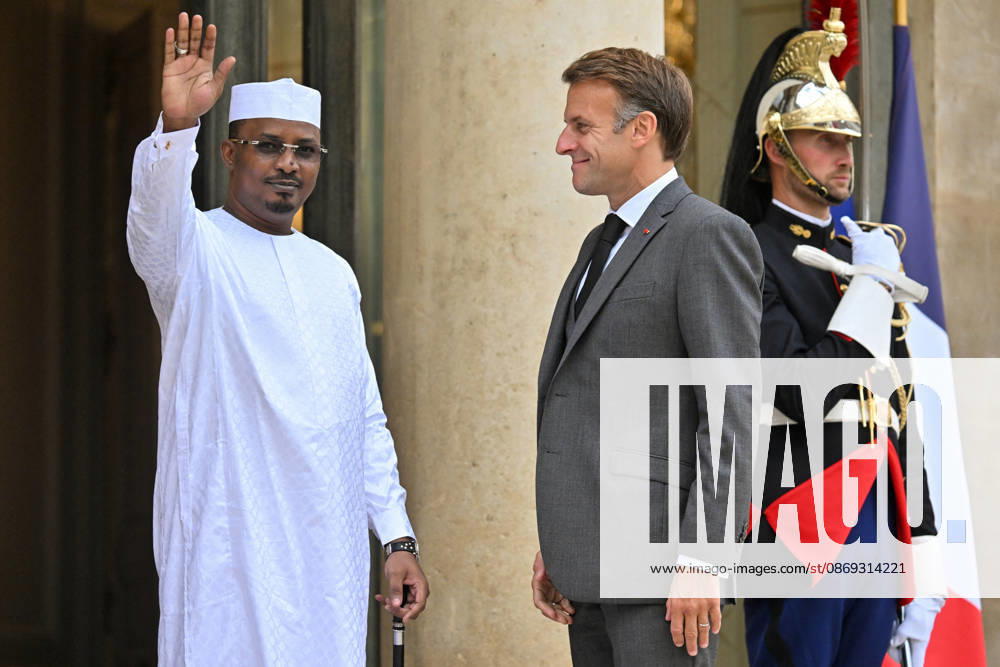 French President Emmanuel Macron welcomes Chadian President Mahamat Idriss Déby Itno to the Élysée Palace in Paris, France, on October 13, 2026. Christian Liewig Bestimage. French President Emmanuel Macron welcomes Chadian President Mahamat Idriss Déby Itno at the Élysée Presidential Palace in Paris on October 13, 2026. French President Emmanuel Macron hosts his Chadian counterpart, Mahamat Idriss Déby Itno, in Paris as the two rebuild ties nearly two years after N Djamena ordered French forces off its soil, officials said. Paris, France