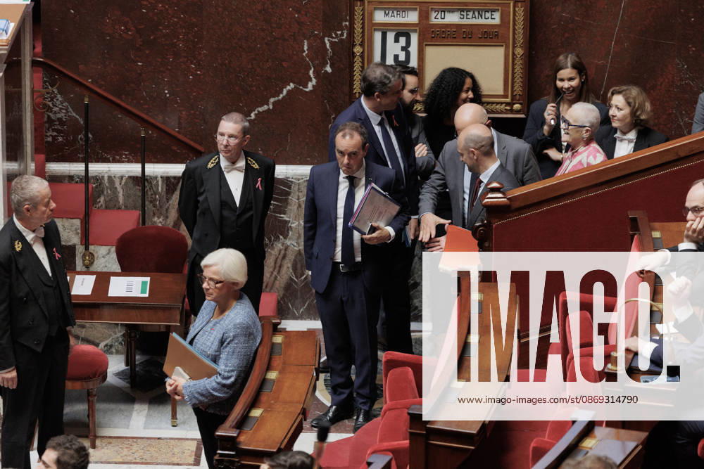 PRIME MINISTER SÃ bastien LECORNU during a question and answer session with the government at the National Assembly in Paris, on October 13, 2026. - ZUMAs287 20261013_zip_s287_026