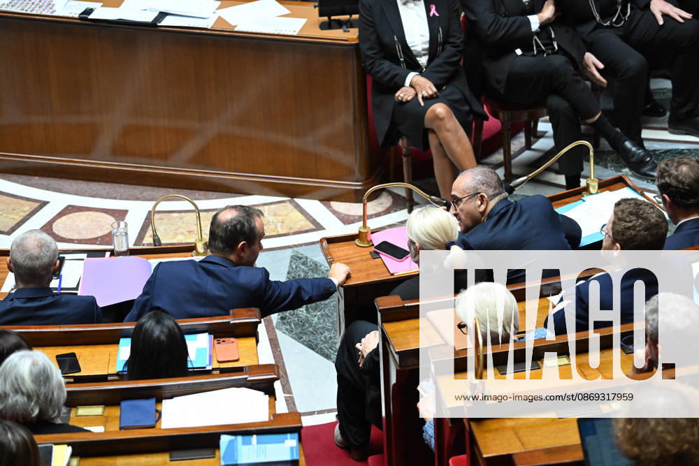 Session Of Questions To The Governement At The National Assembly - Paris French Prime Minister Sebastien Lecornu and French Minister of the Interior Laurent Nunez during a session of questions to the government at the National Assembly, French Parliament in Paris, France on octobre 13, 2026. Photo by Tomas Stevens ABACAPRESS.COM Paris France