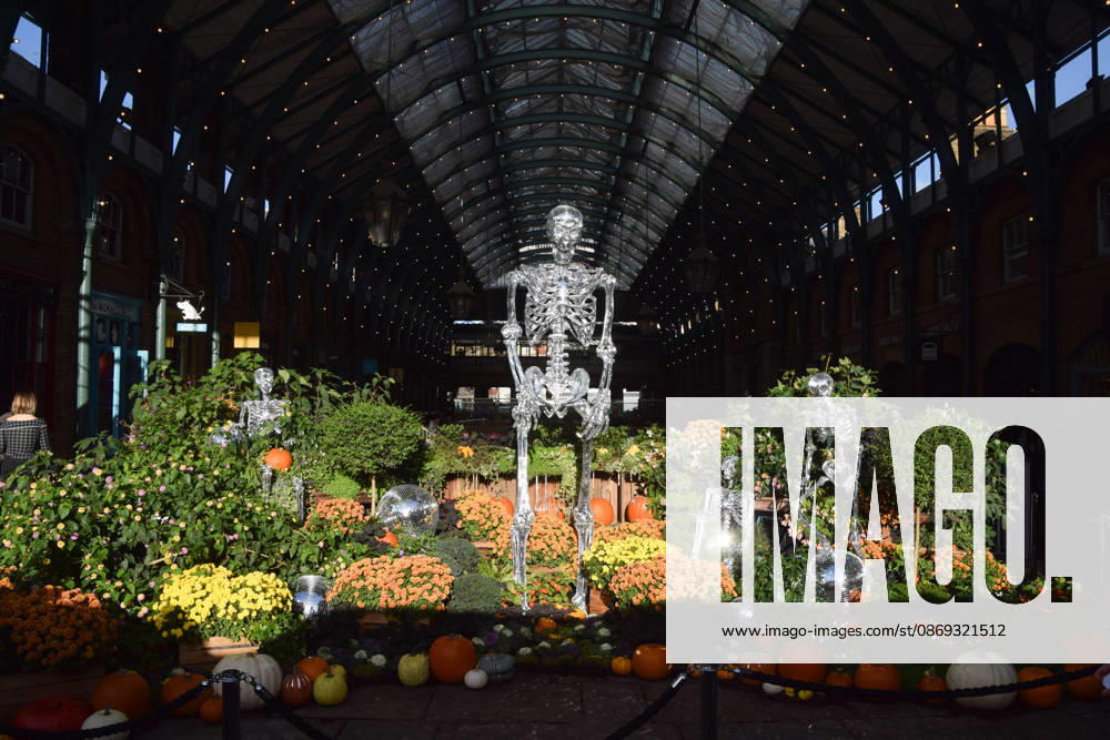The Halloween decorations have been unveiled at Covent Garden Market. London United Kingdom - ZUMAv130 20261013_zip_v130_021