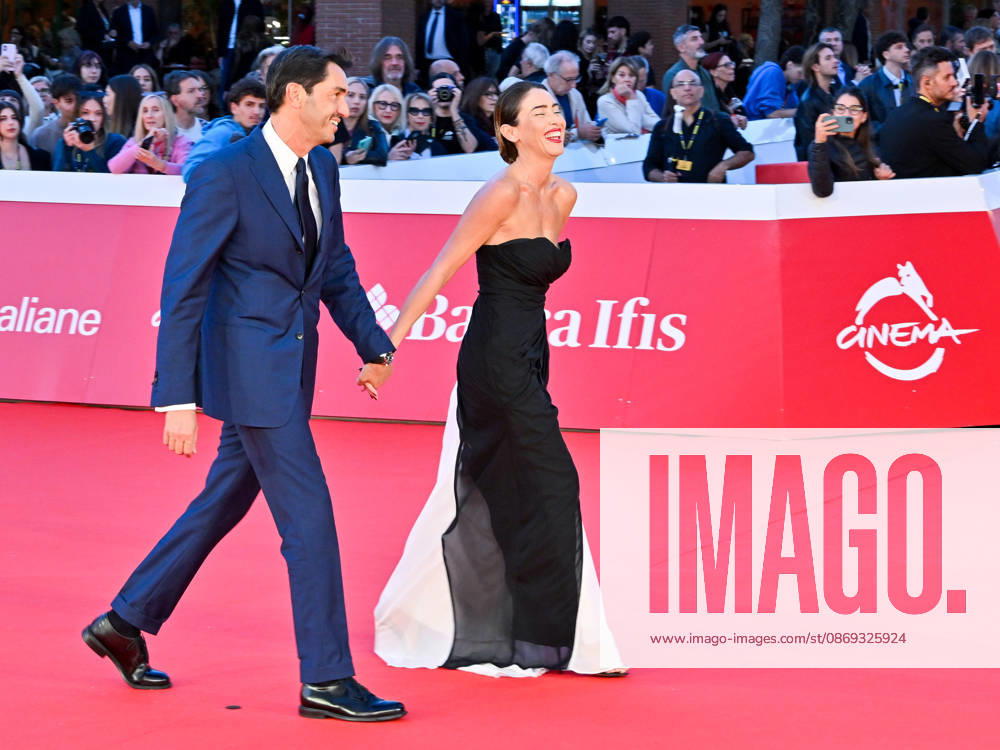 IPA89640601 - Rome, 2026 Film Festival Evening 1 Red Carpet Opening Ceremony. Pictured: Maria Elena Boschi, Roberto Vaccarella