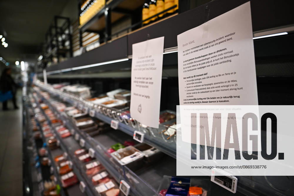 Suspected cyberattack disrupts supermarket operations across Europe ROTTERDAM, NETHERLANDS - OCTOBER 13: A major cybersecurity incident affecting supermarket chain Albert Heijn in Rotterdam, Netherlands on October 13, 2026, and other businesses disrupts operations in the Netherlands, France and other European countries. The ongoing investigation has raised concerns about a possible cyberattack, while the company warns customers of potential phishing attempts. Authorities and cybersecurity experts continue to assess the incident Mouneb Taim Anadolu Rotterdam Netherlands. Editorial use only. Please get in touch for any other usage.